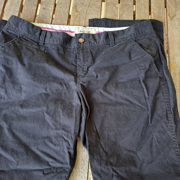 Black boot cut khakis NWOT - Picture 1 of 3